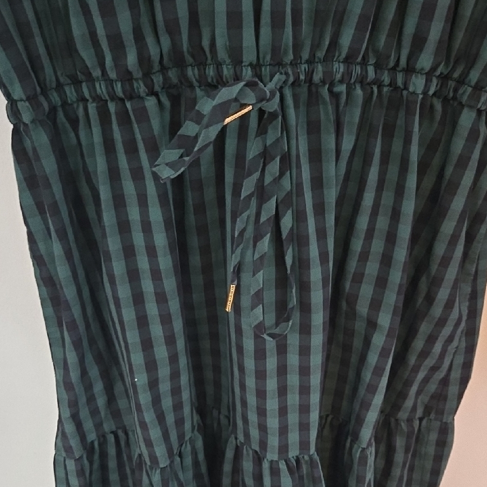 Draper James Green Plaid Long Sleeve Dress - Picture 3 of 4